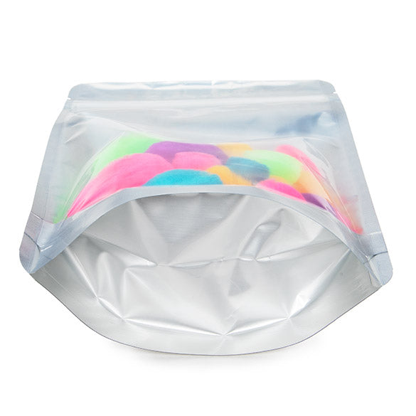 Stå upp påsar Transparent/Silver 14,5x8x23cm | 170 gram (100 st) [ZBGS58]