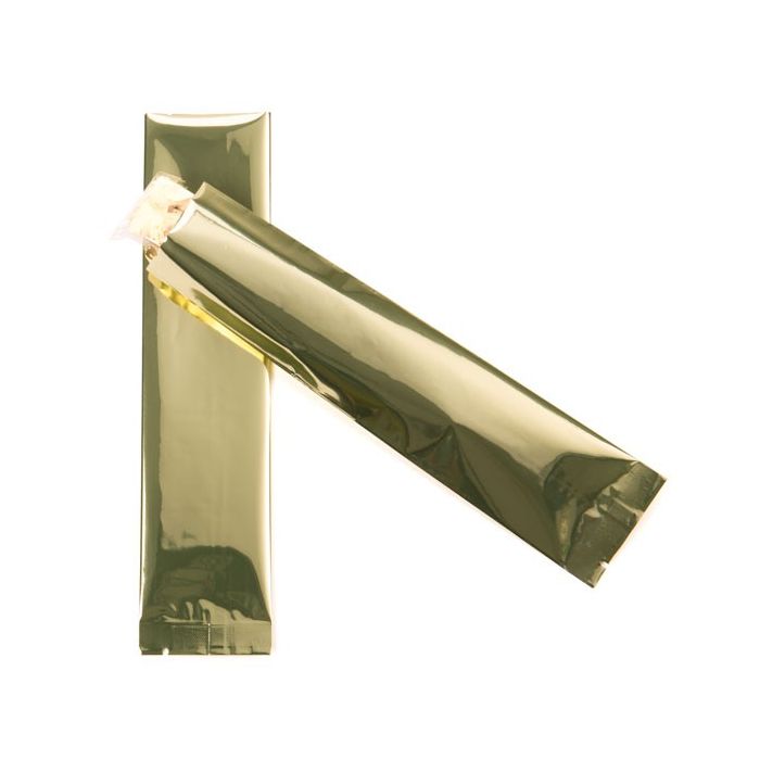 Plastpåsar Guld 7,5x20,3cm Metalliserad och förseglingsbart (100 st) [SVP38G]