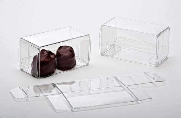 Plastlådor för Choklad 3,5x3,7x7cm Livsmedelssäker (25 st) [FPB226]
