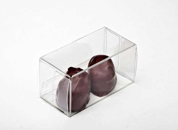 Plastlådor för Choklad 3,5x3,7x7cm Livsmedelssäker (25 st) [FPB226]