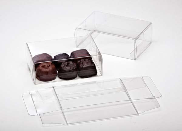 Plastlådor för Choklad 7x3,7x10,5cm Livsmedelssäker (25 st) [FPB229]