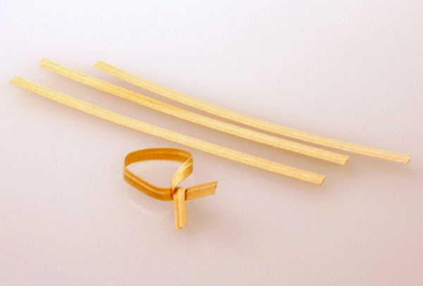 Säcktråd remsor 10,2x0,4cm Kraft Papper (1000 st) [TT4KR]
