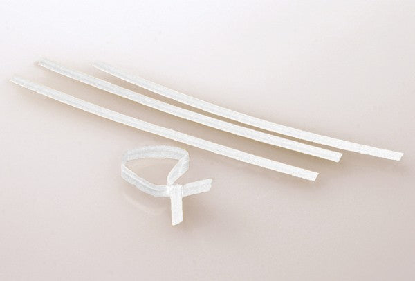 Säcktråd remsor 15,2x0,4cm Papper Vit (1000 st) [TT6WH]