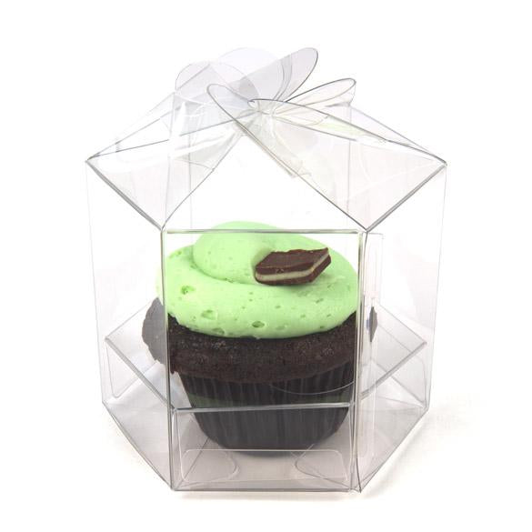 Cupcakeboxar för singlar 8,9x8,9x9,5 cm (100 st) [CBS238]