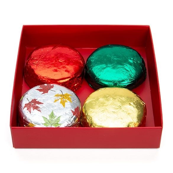 Röda kraftpapperslådor med botten 10,5x2,5x10,8 cm (25 st) [RD99]