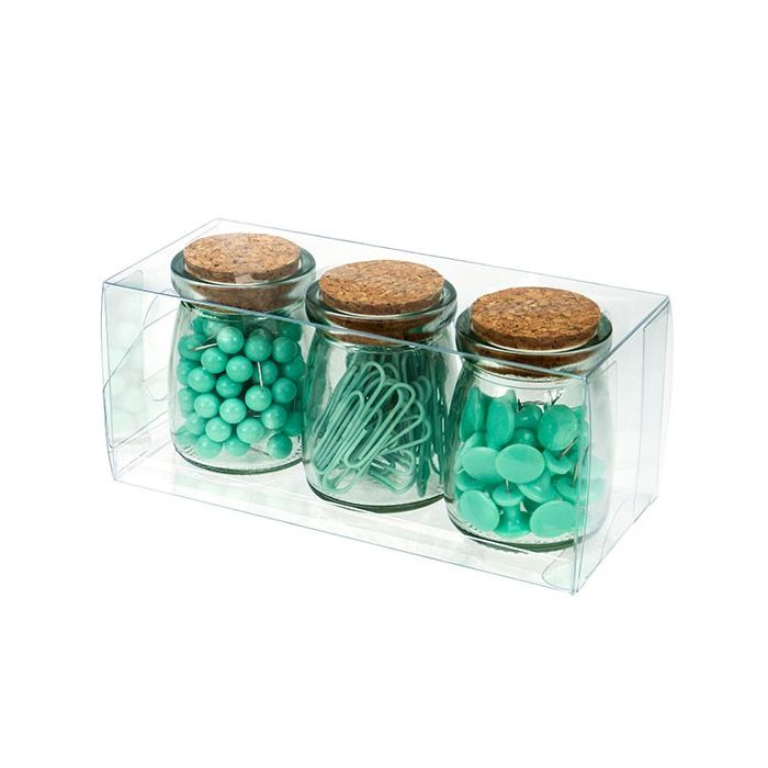 Plastlådor 7,6x7,6x17,8cm Kristallklart (50 st) [VB300]