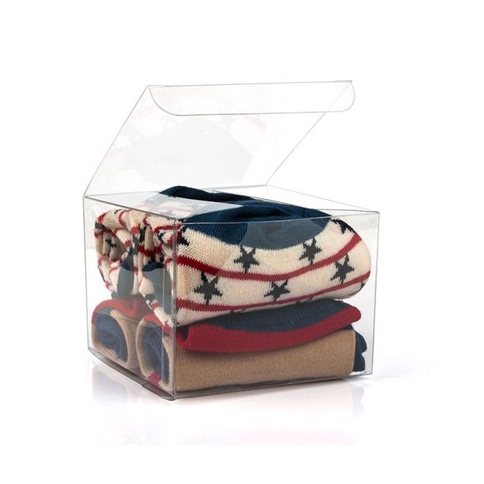 Plastlådor 10,2x10,2x7,6cm Kristallklart (50 st) [VB303]