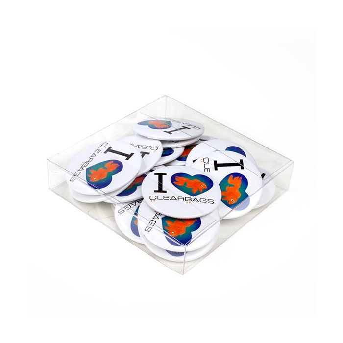 Plastlådor 12,7x12,7x2,5cm Kristallklart (50 st) [VB306]