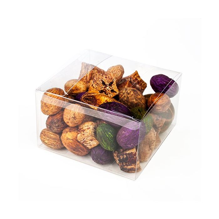 Plastlådor 12,7x12,7x7,6cm Kristallklart (50 st) [VB307]