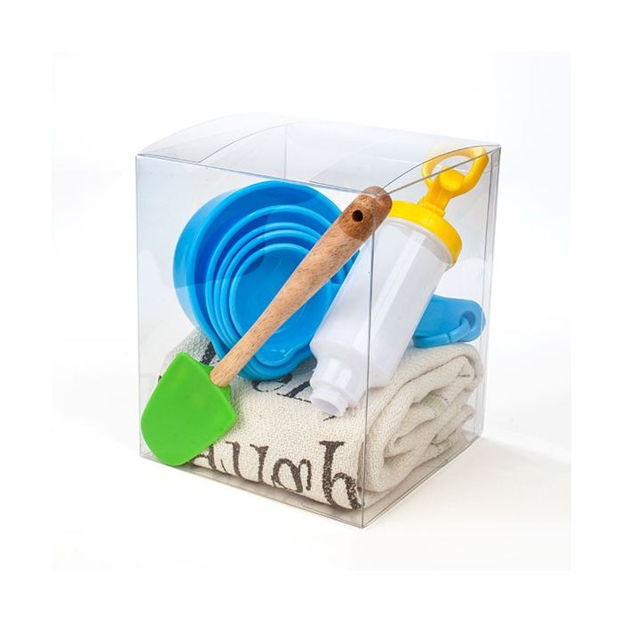 Plastlådor 12,7x12,7x15,2cm Kristallklart (50 st) [VB309]