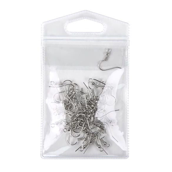 Vinylpåse 7,3x9,5cm zak med Eurohål med klappa (100 st) [FHV3]