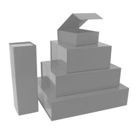 Magnet boxes 33x10x10cm Silver (25 pcs)