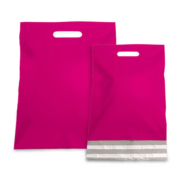 Plastic Mailing Bags 30x40+7cm Fuchsia (250 pcs)