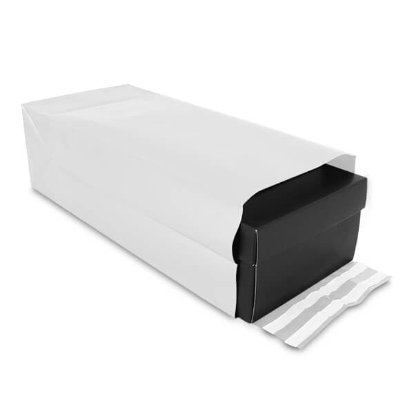 Plastförsändelsepåsar 30+14x47 cm vita (125 st) [FP-VZQ027]