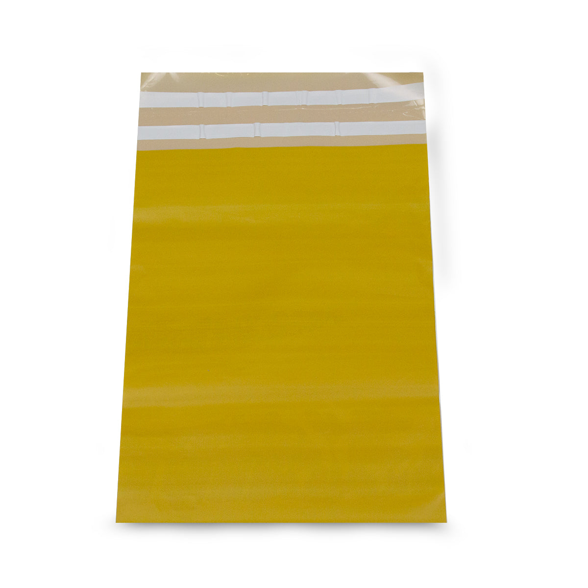 Plastic Mailing Bags 35x45+8cm ochre yellow (250 pcs)