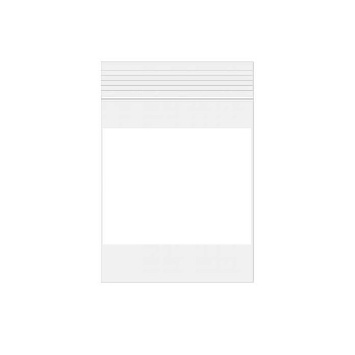 Blixtlåspåsar med Skrivfält 7,5x10cm PE 50 mikron (100 st) [2WE34]