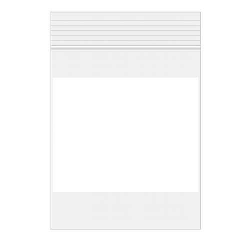 Blixtlåspåsar med Skrivfält 12,5x20,5cm PE 100 mikron (100 st) [4WE58]