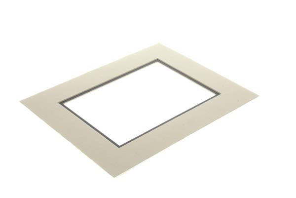 Passepartout Dubbel tjock Vit/Svart 30,5x40,6cm med 19,4x29,5cm Fönster (10 st) [MD20114]