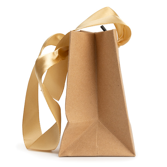 Presentpåsar Kraft med Fönster 10,2x7x11,4cm (10 st) [GMBW1K]