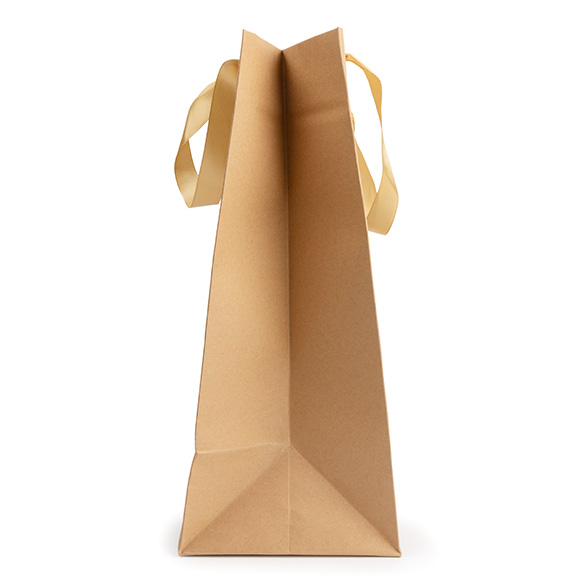 Presentpåsar Kraft med Fönster 24,9x15,2x35,1cm (10 st) [GMBW3K]