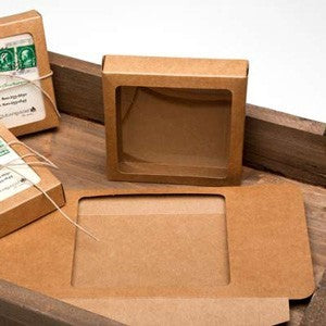 Papperslådor 11,4x2,2x14,9cm snitt Fönster (25 st) [WKR247]