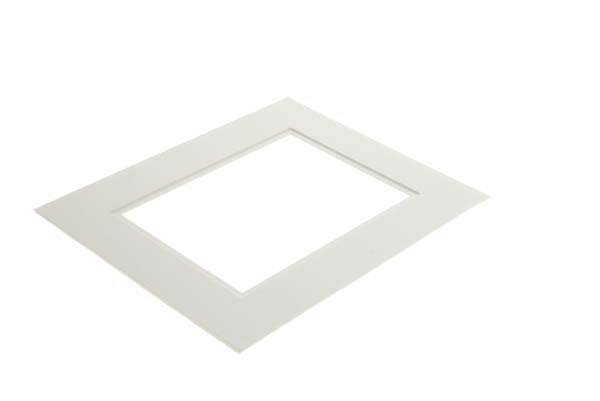 Passepartout Dubbel tjock Super Vit/Super Vit 20,3x25,4cm med 11,25x16,75cm Fönster (25 st) [MD30023]