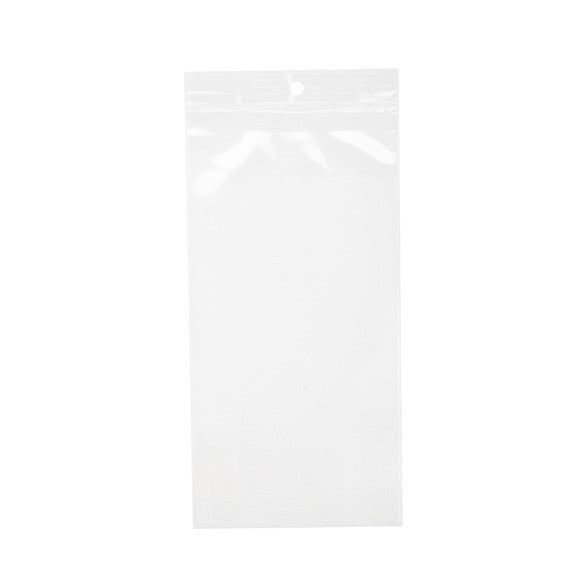 Zippåsar med häng hål 12,5x20,5cm Kristallklart PP 75 mikron (100 st) [Z3R48]