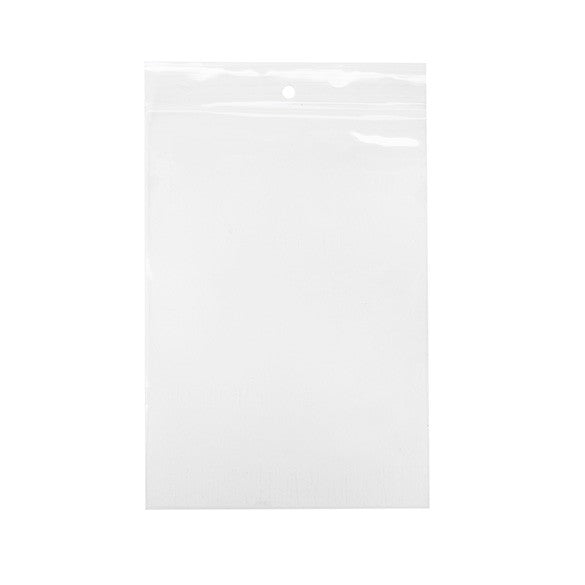 Zippåsar med häng hål 12,5x18cm Kristallklart PP 75 mikron (100 st) [Z3R57]
