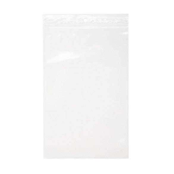 Zippåsar med häng hål 12,5x20,5cm Kristallklart PP 75 mikron (100 st) [Z3R58]