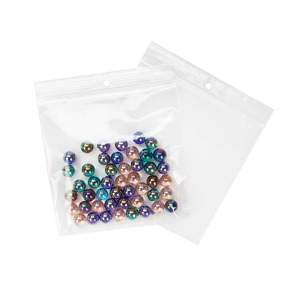 Zippåsar med häng hål 15x15cm Kristallklart PP 100 mikron (100 st) [Z4R66]
