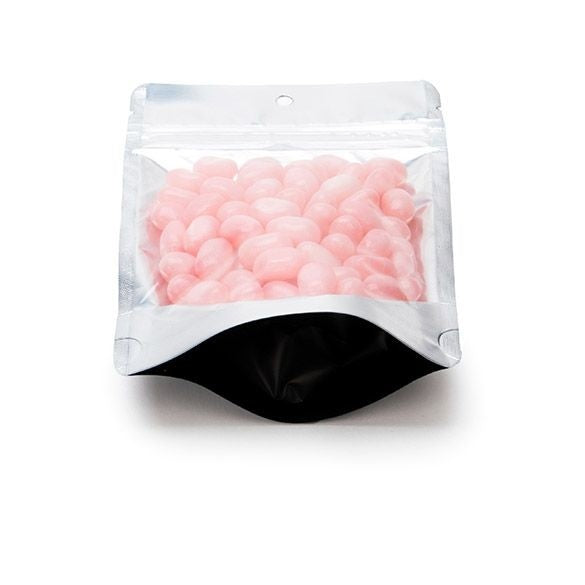 Stå upp påsar Transparent/Svart 10.2x6x15.2cm | 57 gram med upphängningshål (100 st) [ZBGB2H]