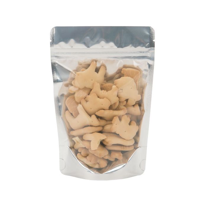 Stå upp påsar Transparent/Svart 13x8x20,5cm | 113 gram (100 st) [ZBGB3]