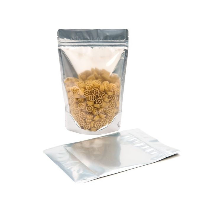 Stå upp påsar Transparent/Svart 12x7,5x18,5cm | 114 gram (100 st) [ZBGB46]