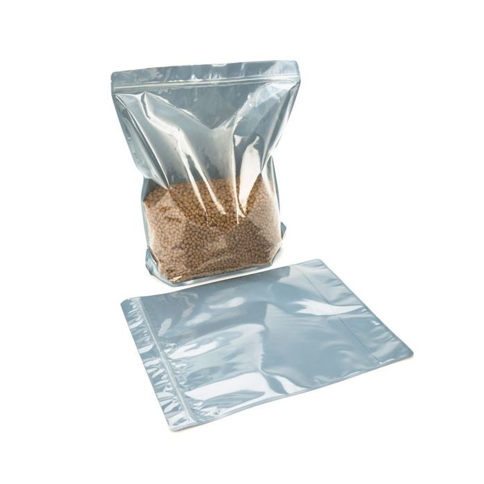 Stå upp påsar Transparent/Mat Svart 30,5x12,7x37,5cm (50 st) [ZBGB8]