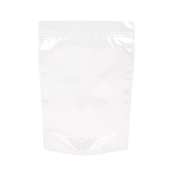 Stå upp påsar Transparent 21x8,9x29,2cm laminerade | 510 gram (100 st) [ZBGCC5]
