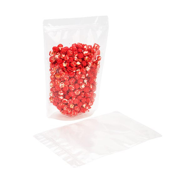 Stå upp påsar Transparent 22,9x12,1x34,3cm laminerade | 907 gram (100 st) [ZBGCC6]