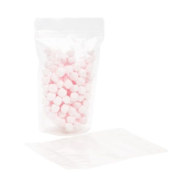 Stå upp påsar Transparent 14,9x8,9x23,2cm laminerade | 312 gram (100 st) [ZBGCC7]