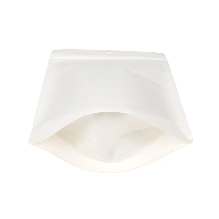 Stå upp påsar White Kraft Eco-fiendly 17,2x8,9x28,6 cm (100 st) [ZBGEK4W]