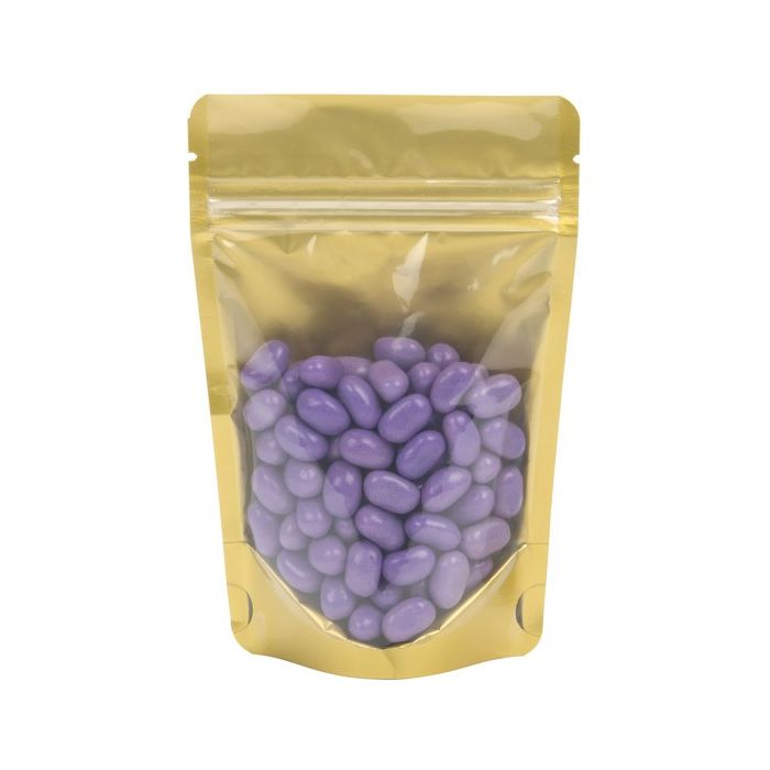 Stå upp påsar Transparent/Guld 15x9x23,2cm | 312 gram (100 st) [ZBGGC7]