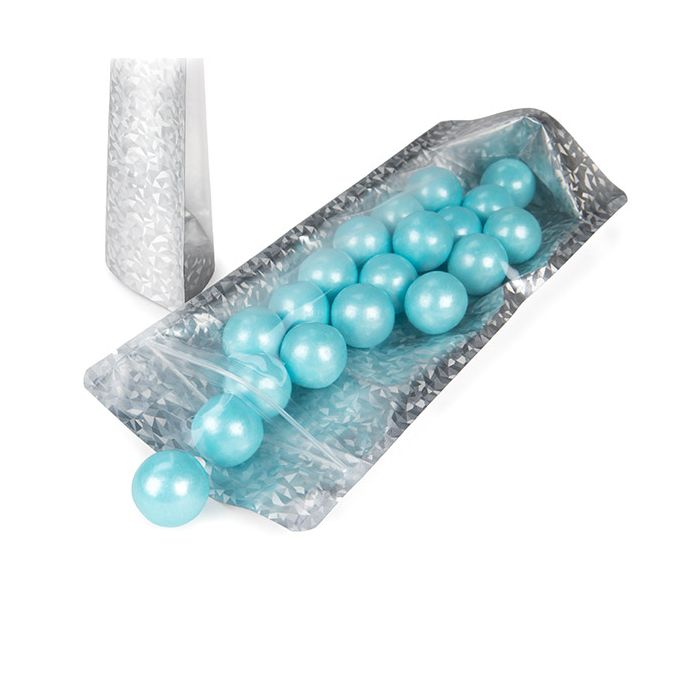 Stå upp påsar Transparant/Holografisk glass 10,8x6x23,8 cm Med upphängningshål (25 St) [ZBGHI1NC]