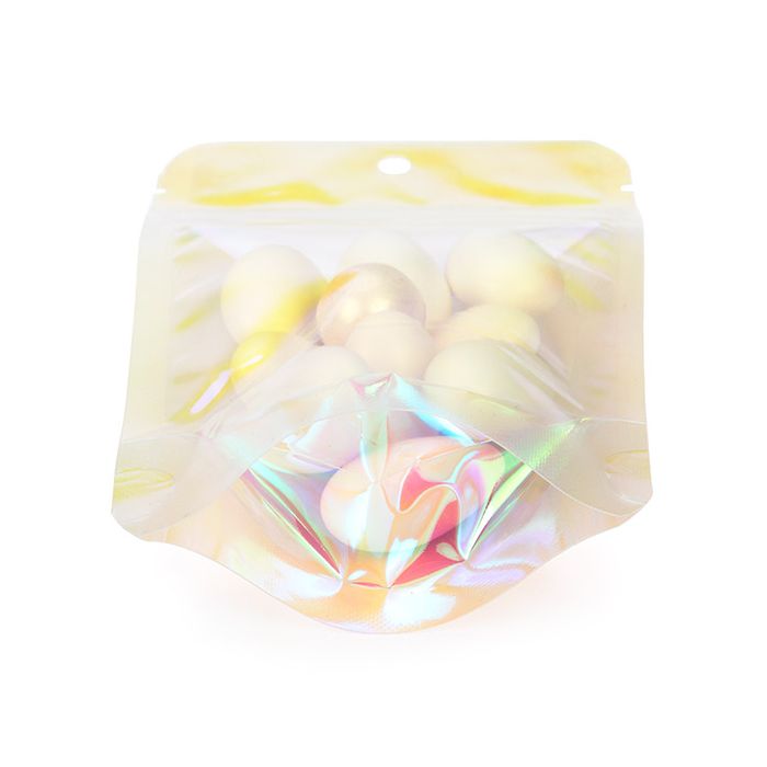 Stå upp påsar Holografisk 7,9x5,1x13 cm (25 st) [ZBGI1]