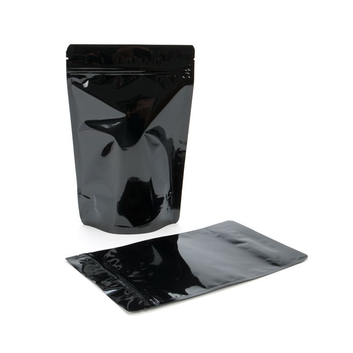 Stå upp påsar Svart 15x9x23,2cm | 312 gram (100 st) [ZBGM7B]