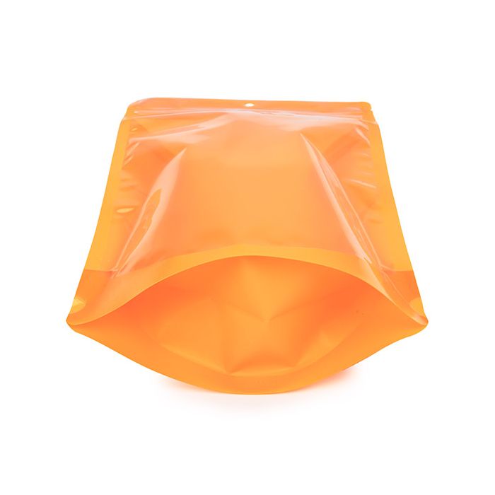 Stå upp påsar Transparent/Neon Orange 17,2x8,9x28,6 cm (100 st) [ZBGN4OR]