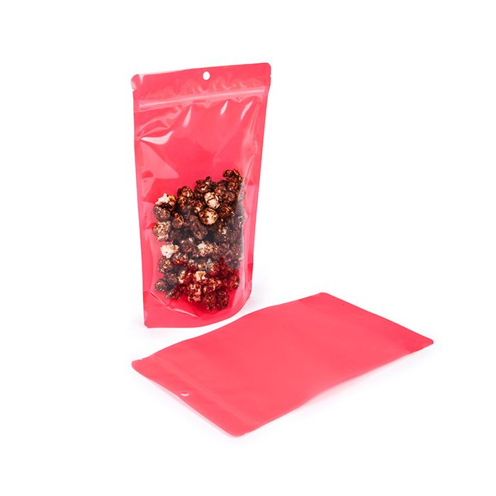 Stå upp påsar Transparent/Neon Watermelon 17,2x8,9x28,6 cm (100 st) [ZBGN4W]