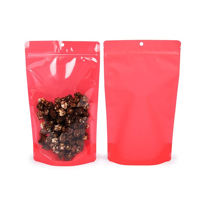 Stå upp påsar Transparent/Neon Watermelon 17,2x8,9x28,6 cm (100 st) [ZBGN4W]