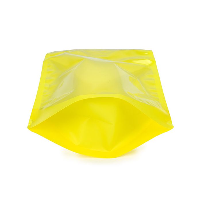Stå upp påsar Transparent/Neon Yellow 17,2x8,9x28,6 cm (100 st) [ZBGN4YW]
