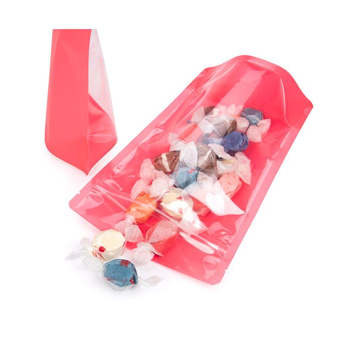 Stå upp påsar Transparent/Neon Vattenmelon 14,9x8,9x23,2 cm (100 st) [ZBGN7W]