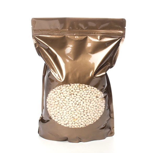 Stå upp påsar Brons med oval Fönster 21x9x29cm | 510 gram (100 st) [ZBGO5BZ]