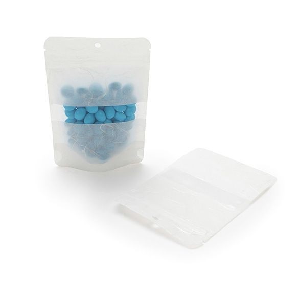 Stand Up Pouches Rice Paper White 10.2x6x15.2cm with hang hole