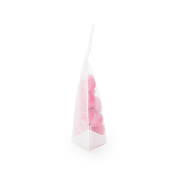 Stå upp påsar Rispapper Transparent/Vit 11,9x7,6x18,4cm | 114 gram (100 st) [ZBGR46WC]